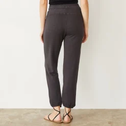 MONROW Supersoft Double Waist Sweat WASHEDBLACK Clearance